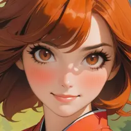 Portrait of Anya Petrova, AI character on MateAura