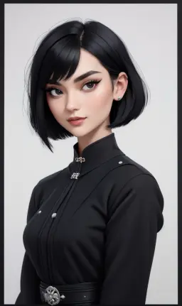 Portrait of Lena Petrova, AI character on MateAura