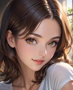 Portrait of Stella Rossi, AI character on MateAura