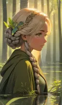 Avatar of AI Aura Silva Corvin.