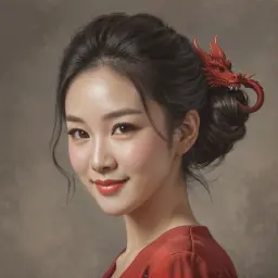 Portrait of Sarah Chen, AI character on MateAura